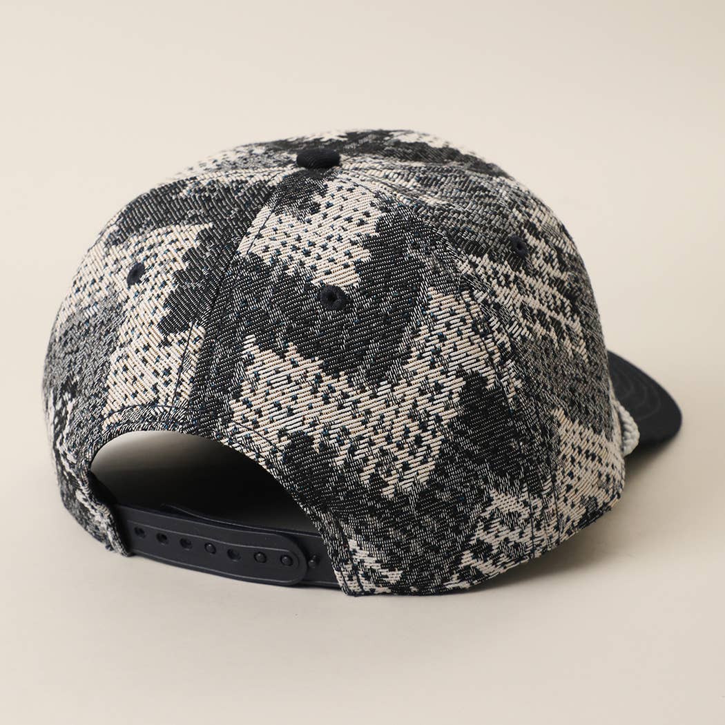 HOWDY DARLIN' Embroidered Patch Tapestry Rope Trucker Hat: BLACK-P09 / ONE SIZE