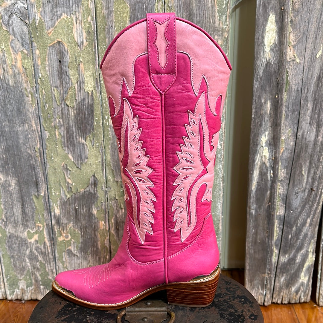 Urban Dust Pink Eagle Cowgirl Boot
