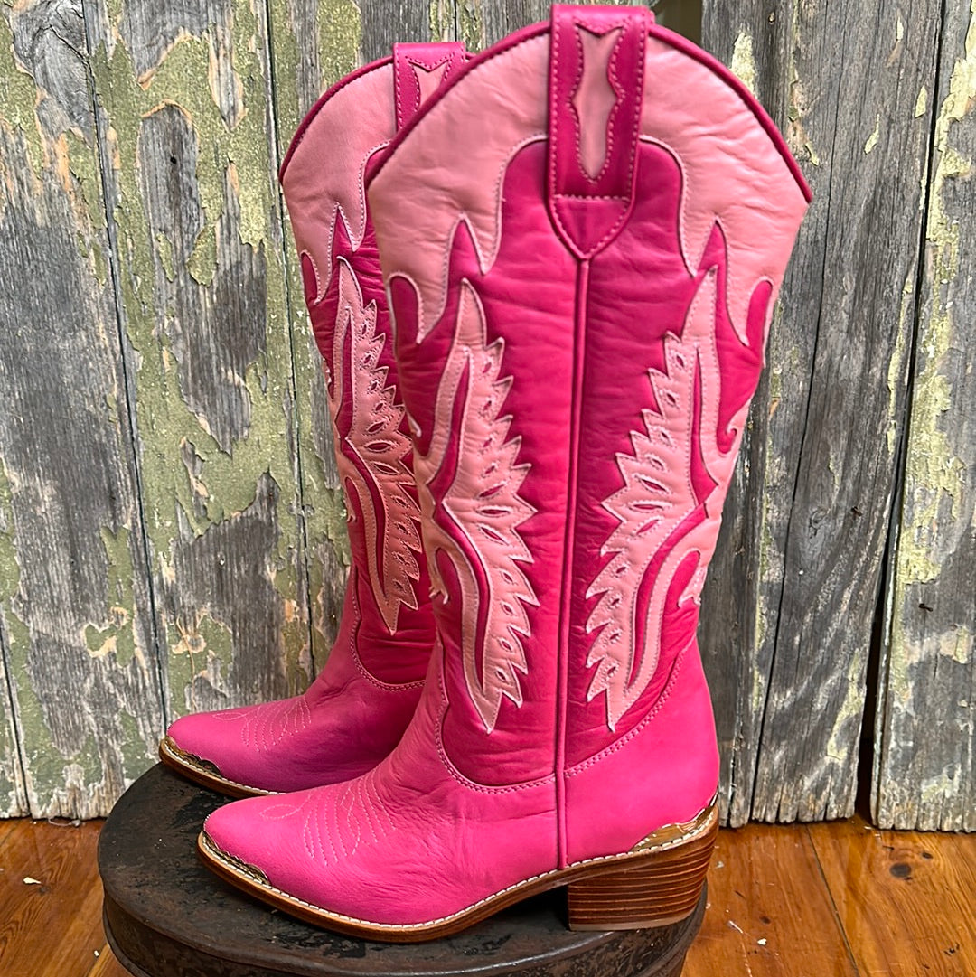 Urban Dust Pink Eagle Cowgirl Boot