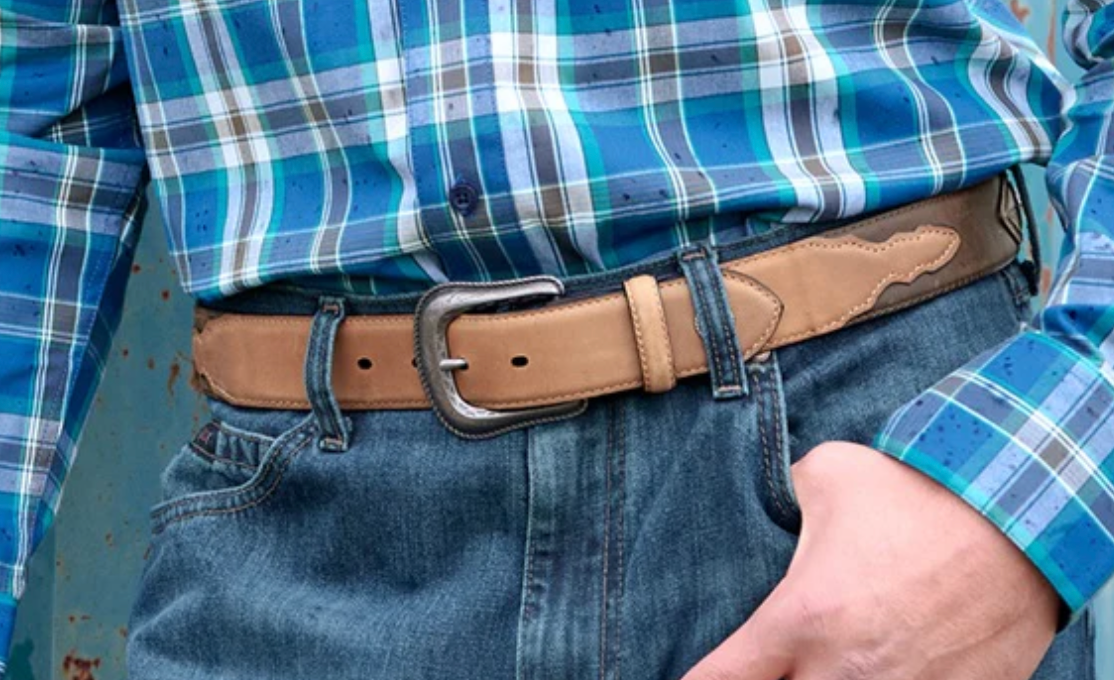 Wrangler Mens Jonas Leather Belt