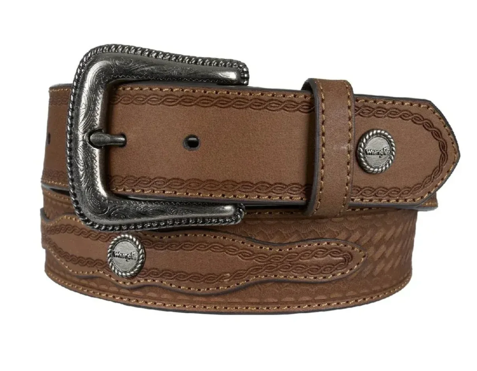 Wrangler Mens Dale Leather Belt
